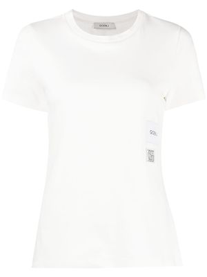 Goen.J logo-print cotton T-Shirt - White