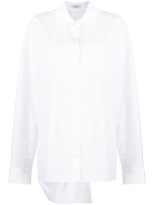 Goen.J twist-detailing cotton shirt - White