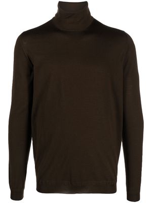 GOES BOTANICAL high-neck knit jumper - Brown