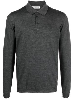 GOES BOTANICAL long-sleeve polo shirt - Grey
