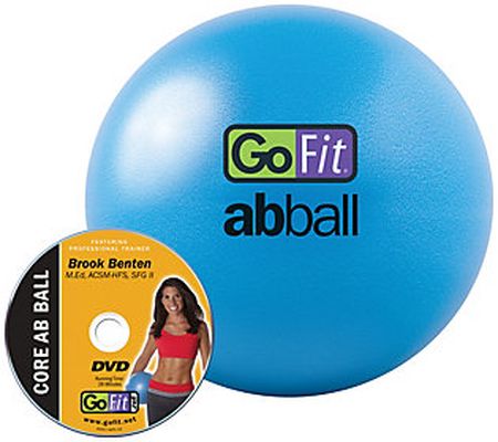 GoFit 20 cm Core Ab Ball with Training DVD and Inflation Tube