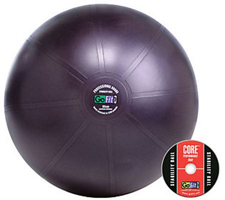 GoFit Pro 65cm Stability Ball & Core Training D VD