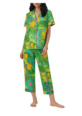 Going Bananas Crop Short-Sleeve Pajamas