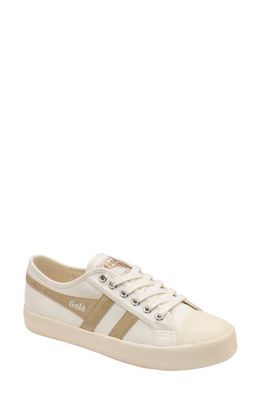 Gola Coaster Flame Sneaker in Off White/Gold