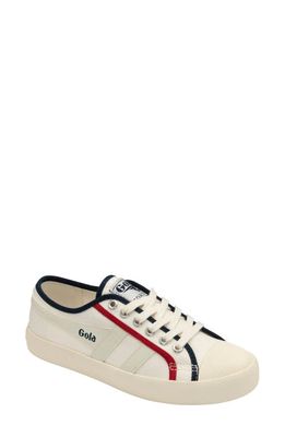Gola Coaster Smash Sneaker in Off White/navy/deep Red