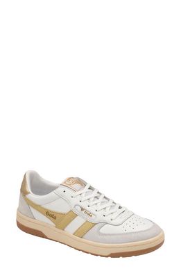 Gola Hawk Sneaker in White/Lemon/Gold