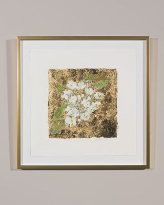 "Gold and Hydrangea" Print Art by Robert Robinson