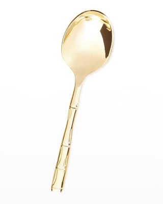 Gold Bamboo Serving Spoon