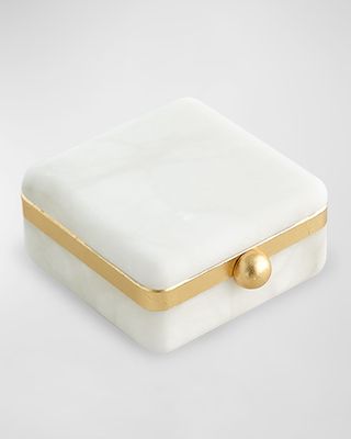 Gold Band Swivel Box - Small