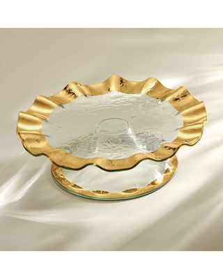 Gold Cake Dish