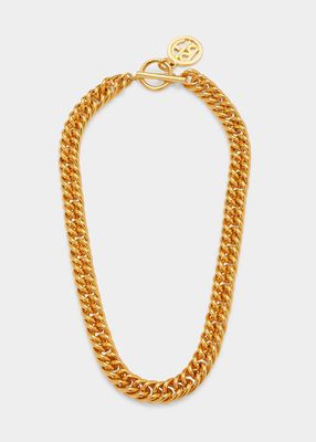 Gold Chain Toggle Necklace