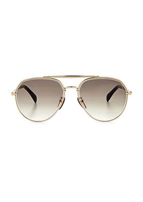 Gold Haven 61MM Aviator Sunglasses