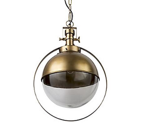 Gold Metal Sphere Pendant Hanging Light