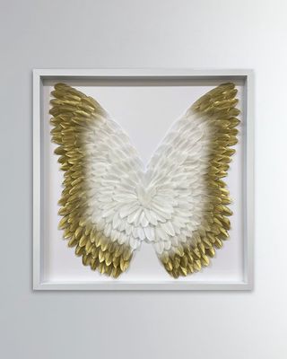 Gold Ombre Feather Wings