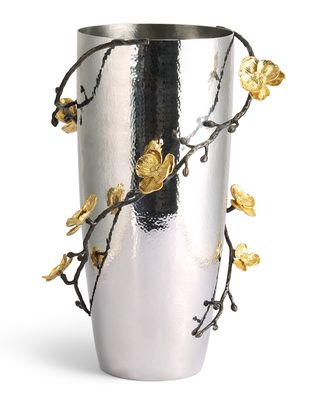 Gold Orchid Centerpiece Vase