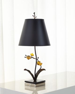 Gold Orchid Table Lamp
