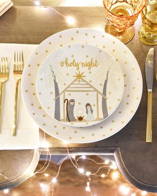 Gold Star Dinner Plate