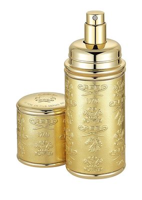 Gold with Gold Trim Leather Deluxe Atomizer