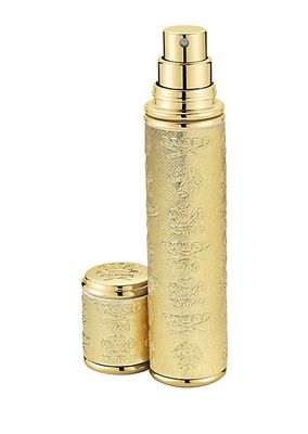 Gold with Gold Trim Leather Pocket Atomizer