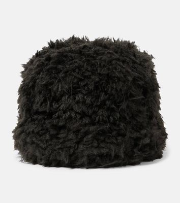 Goldbergh Bird faux fur bucket hat