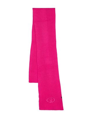 Goldbergh embroidered logo scarf - Pink