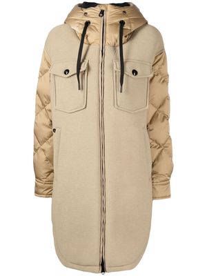 Goldbergh padded panelled coat - Brown