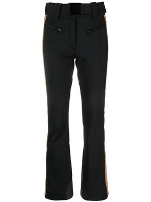 Goldbergh side-stripe belted ski trousers - Black