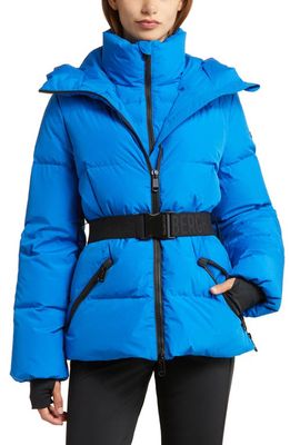 Goldbergh Snowmass Waterproof Down Hooded Ski Jacket in Electric Blue