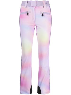Goldbergh Supernova graphic-print ski trousers - Pink