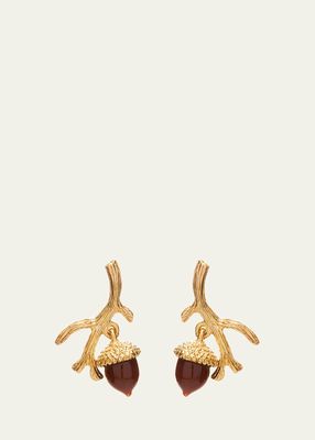 Golden Acorn Earrings