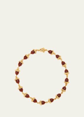 Golden Acorn Necklace