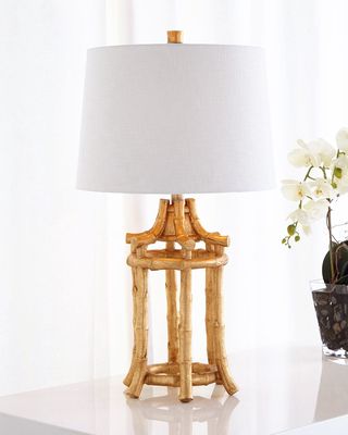 Golden Bamboo Table Lamp