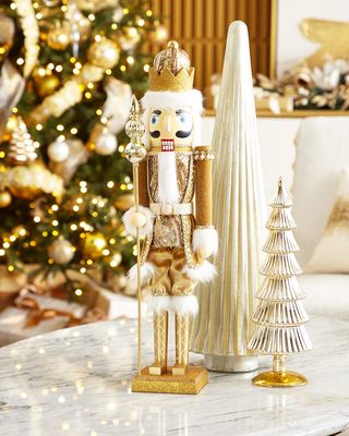 Golden Christmas Nutcracker Decoration