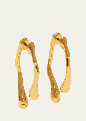 Golden Drippy Earrings