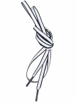 Golden Goose 130cm logo-print laces - Grey
