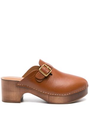 Golden Goose 65mm leather mules - Brown