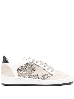 Golden Goose Ball Star Double Quarter sequinned sneakers - Silver