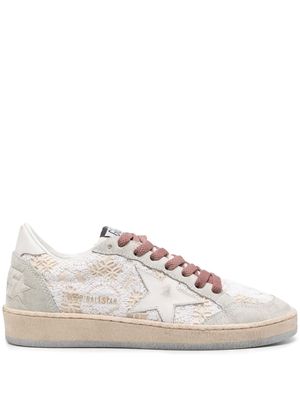 Golden Goose Ball Star embroidered-panels sneakers - Neutrals