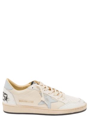 Golden Goose Ball Star Net Upper Crack Leather Toe And Spur Nylon Tongue Leather Star And Heel