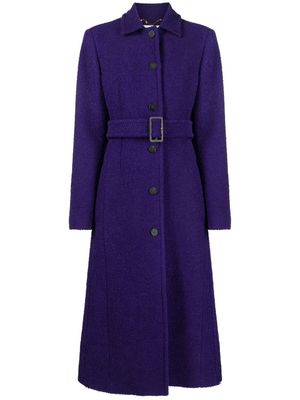 Golden Goose belted-waist coat - Purple