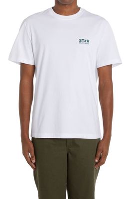 Golden Goose Big Star Graphic Tee in Optic White/Green