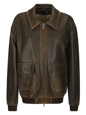 Golden Goose Bomber Leather Jacket