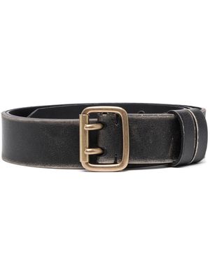 Golden Goose buckle leather belt - Black