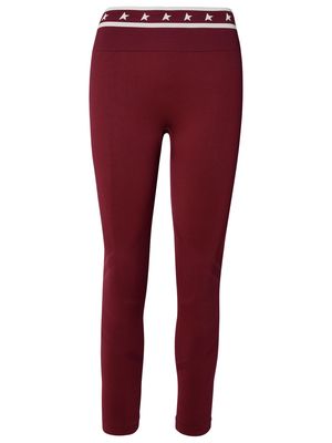 Golden Goose Burgundy Polyamide Blend Leggings