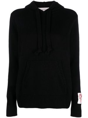 Golden Goose cashmere-wool blend hooded jumper - Black