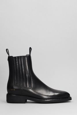 Golden Goose Chelsea Ankle Boots In Black Leather