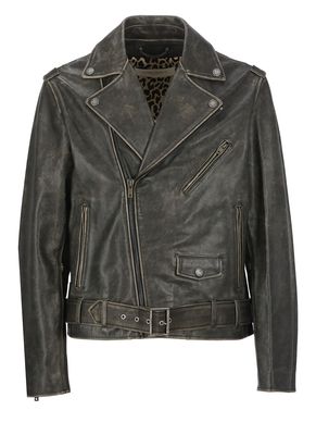 Golden Goose Chiodo Leather Jacket