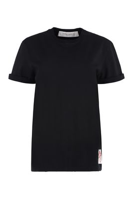 Golden Goose Cotton T-shirt With Ripped Profiles