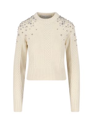 Golden Goose Crystal Crop Sweater