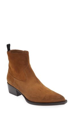 Golden Goose Debbie Pointed Toe Western Boot in Cognac